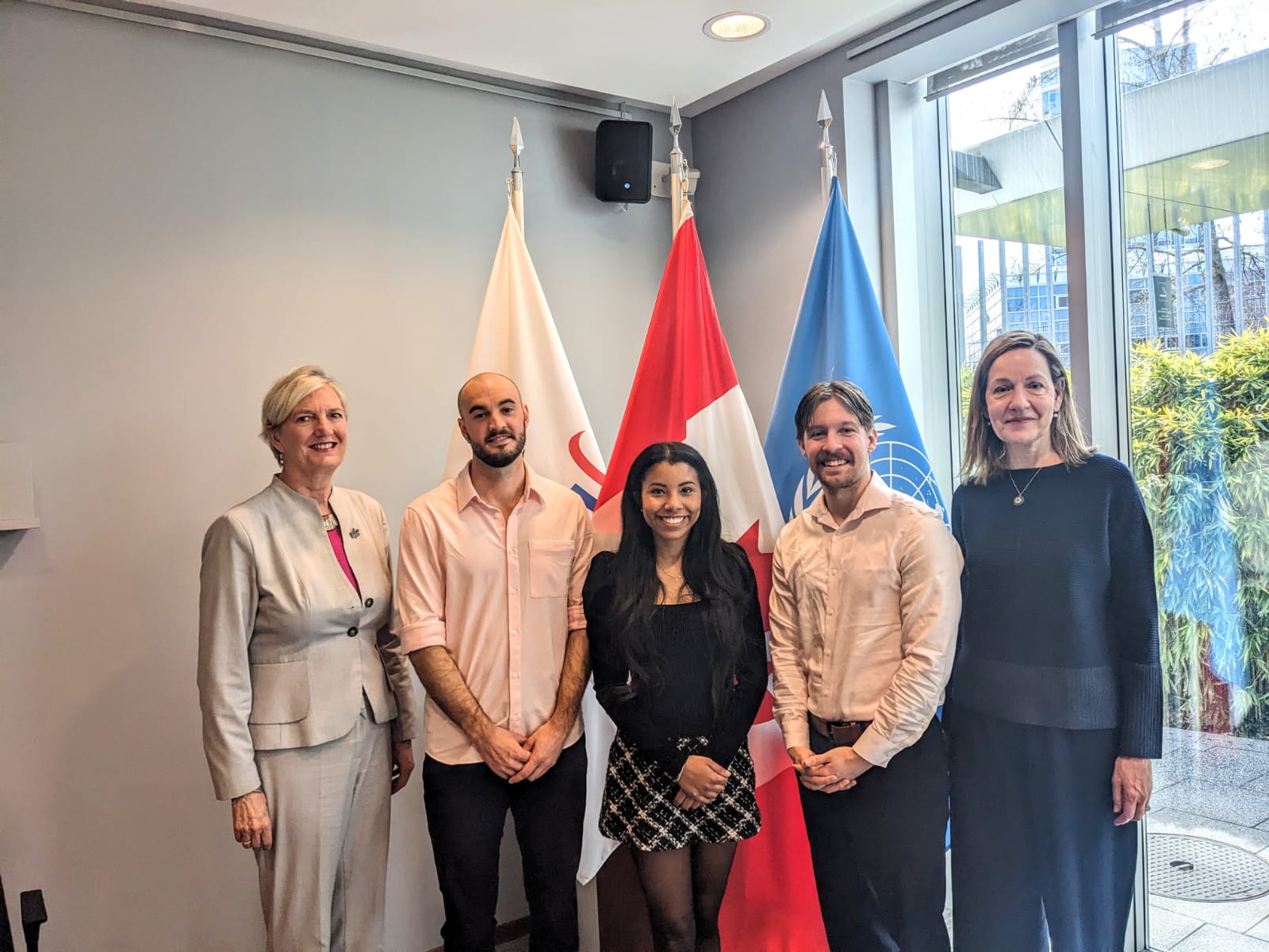 HRC Team with Patricia McCullagh, Canada's Deputy Permanent Representative to the United Nations