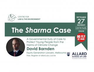 The Sharma Case Event Poster